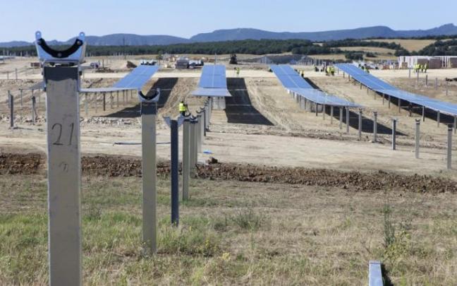 Paneles solares en Ribabellosa.