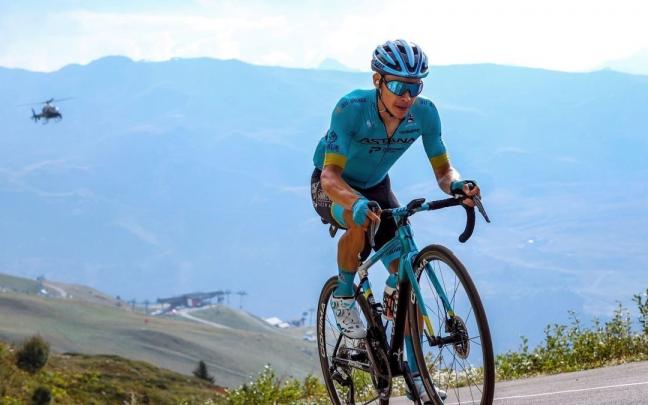 El ciclista colombiano Miguel &Aacute;ngel, 'Superman', L&oacute;pez.