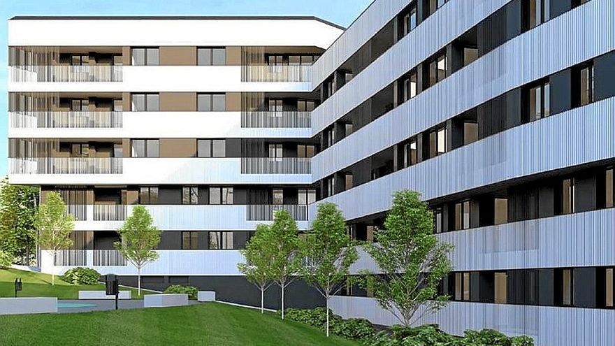 El bloque se construirá en forma de L.