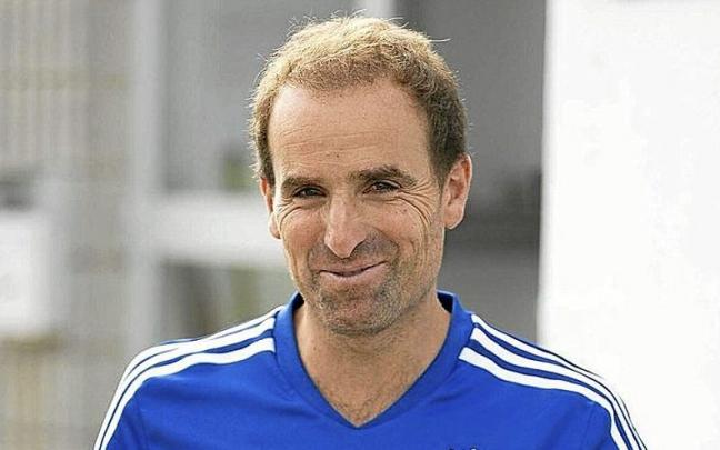 Jagoba Arrasate, ayer por la mañana en Tajonar. | FOTO: CLUB ATLÉTICO OSASUNA