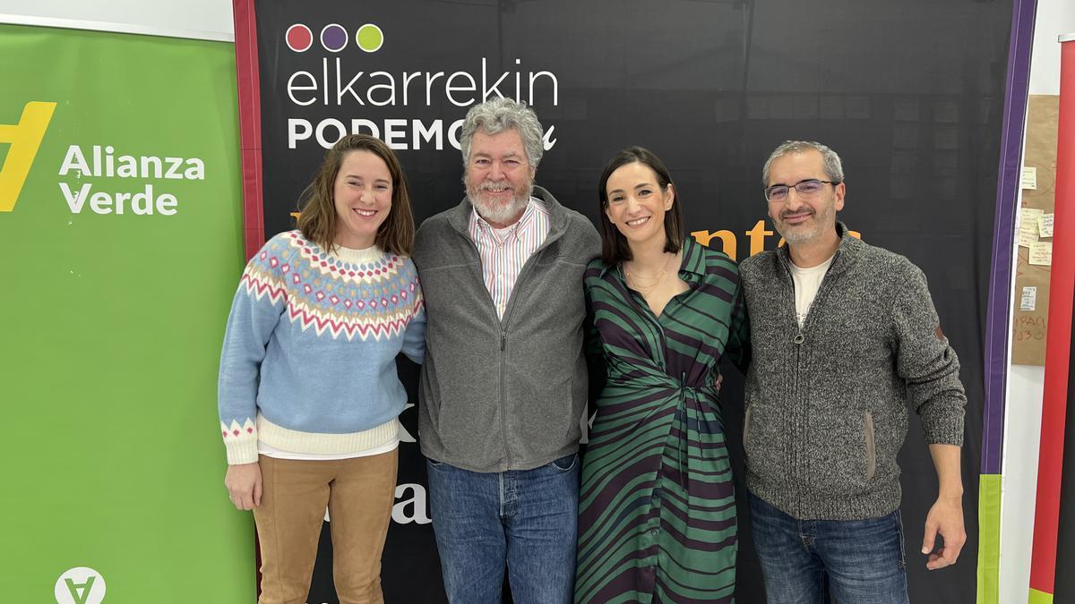 Participantes en la rueda de prensa de este jueves.