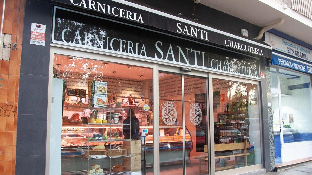 Carnicería Santi (calle Pablo de Xerica 5), en el barrio de San Cristóbal de Vitoria.