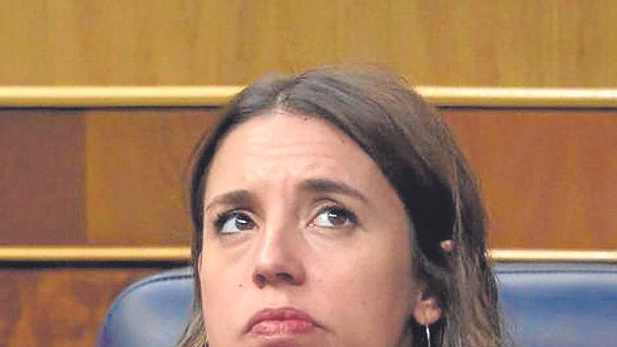 La ministra de Igualdad, Irene Montero, en el Congreso.