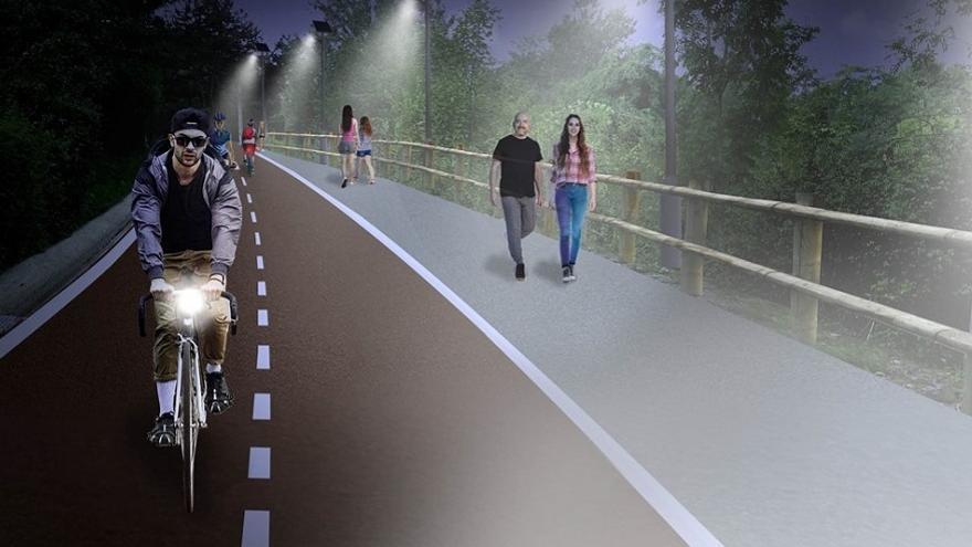 El nuevo bideborri entre Basauri y Bilbao contará con iluminación led y cámaras de seguridad