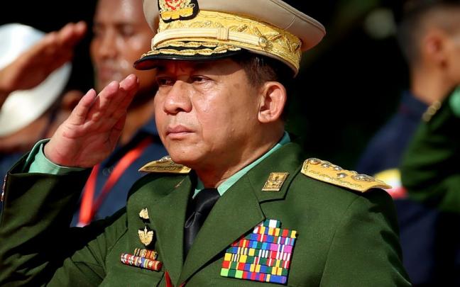 El general golpista biramano Min Aung Hlaing. El general golpista biramano Min Aung Hlaing.