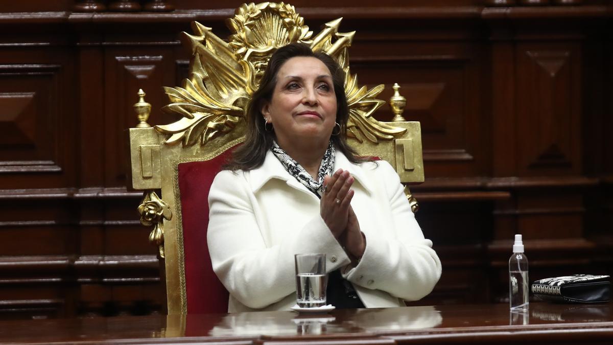 La presidenta de Perú, Dina Boluarte.