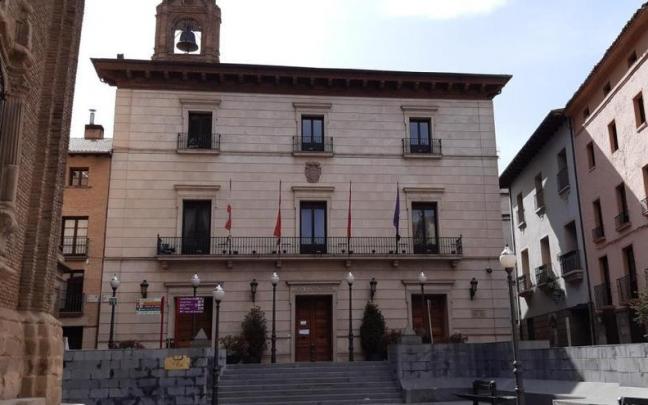Exterior del Ayuntamiento de Tudela.
