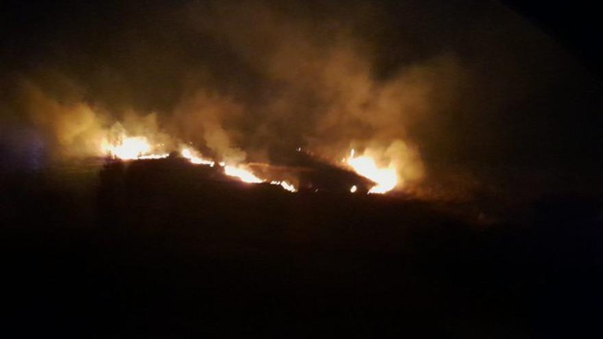 Incendio en la localidad de Labastida