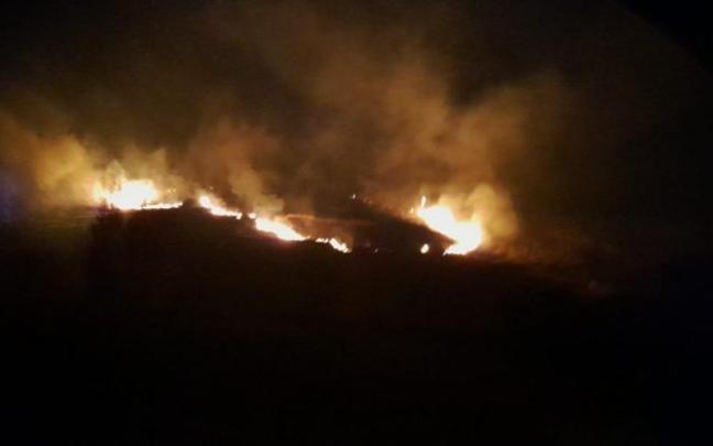 Incendio en la localidad de Labastida