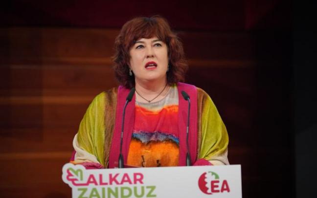 Eba Blanco durante el Congreso en el que fue designada secretaria general de EA el pasado febrero. Eba Blanco durante el Congreso en el que fue designada secretaria general de EA el pasado febrero.