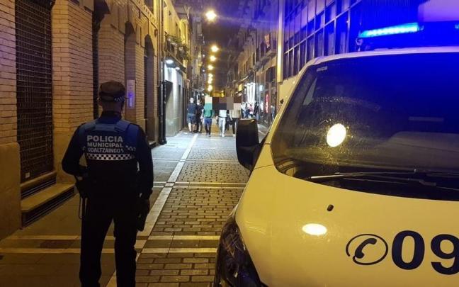 Imagen de un agente de la Policía Municipal de Pamplona