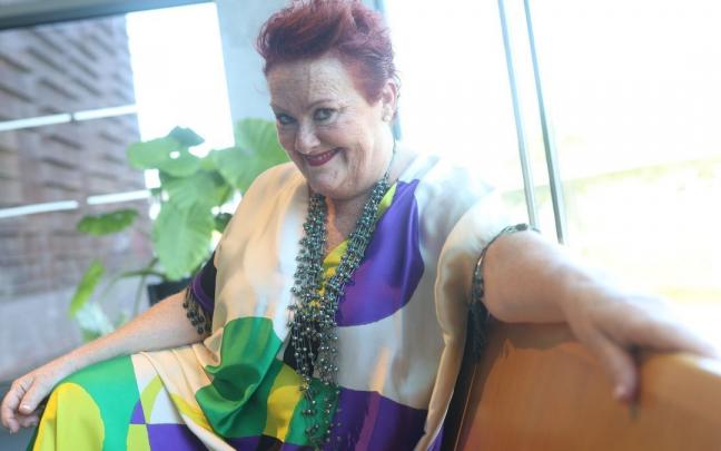 La actriz Karmele Larrinaga