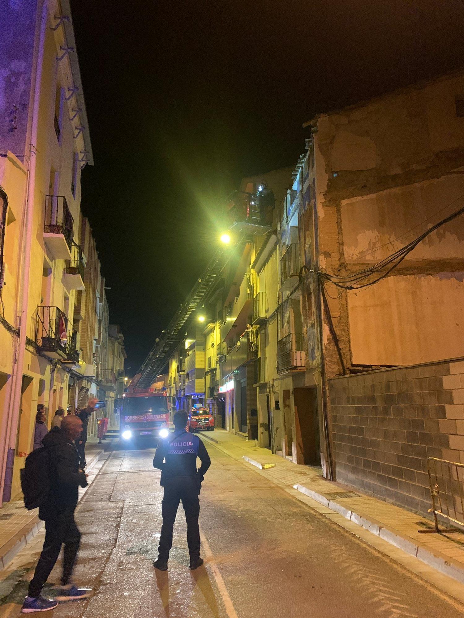 Imagen de la intervención de los bomberos