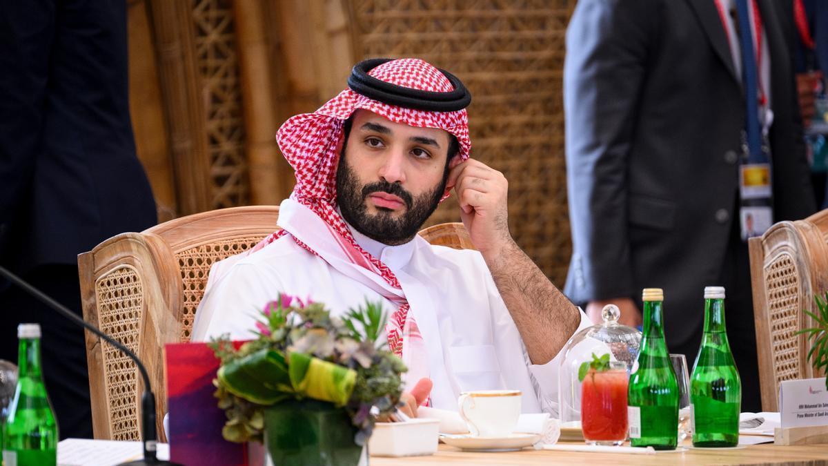 El príncipe heredero saudí Mohamed bin Salmán en la cumbre del G20.