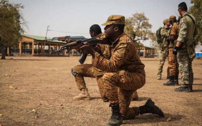 Imagen de archivo de militares de Burkina Faso.