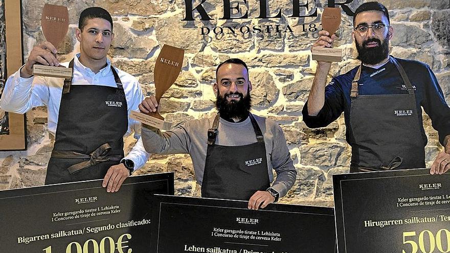 Los ganadores del certamen de Keler celebrado esta semana en Donostia. | FOTO: N.G.