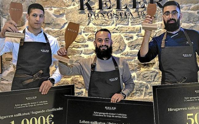 Los ganadores del certamen de Keler celebrado esta semana en Donostia. | FOTO: N.G.