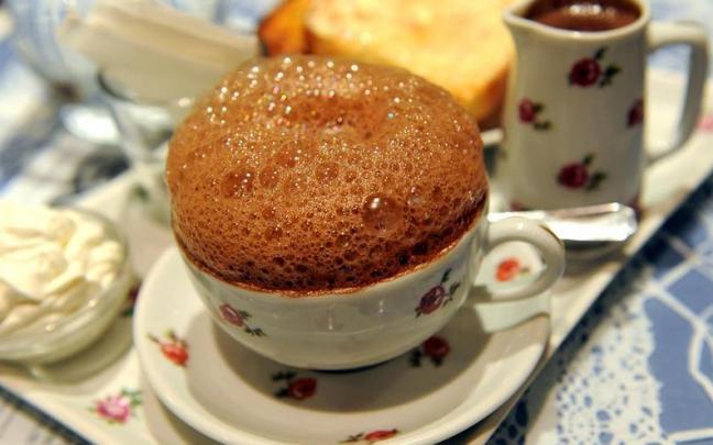 Chocolate en Manoir des Aromes.