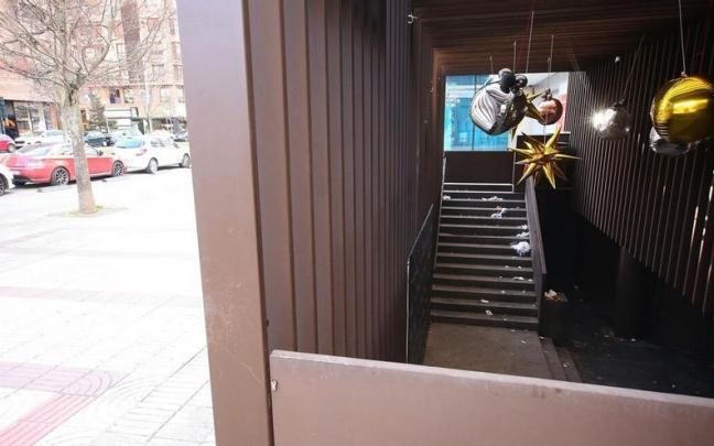 Escaleras de la discoteca en las que se produjeron los hechos.