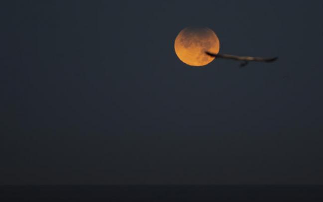 Imagen de un eclipse lunar. Imagen de un eclipse lunar.