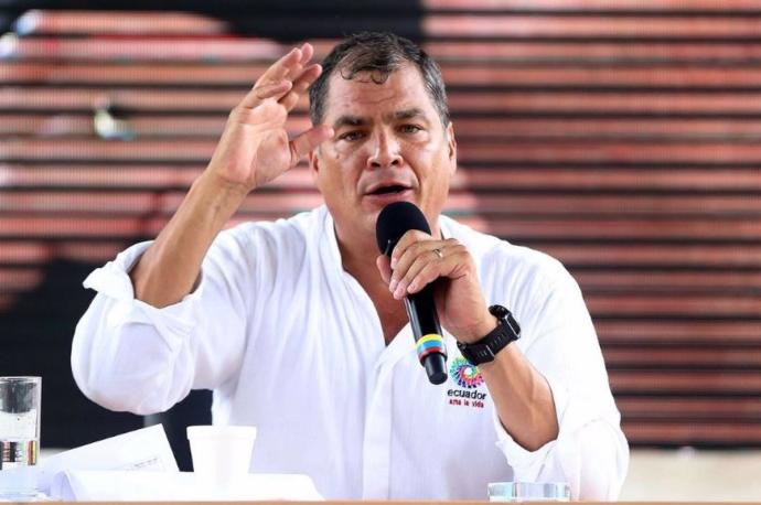 El expresidente ecuatoriano Rafael Correa.