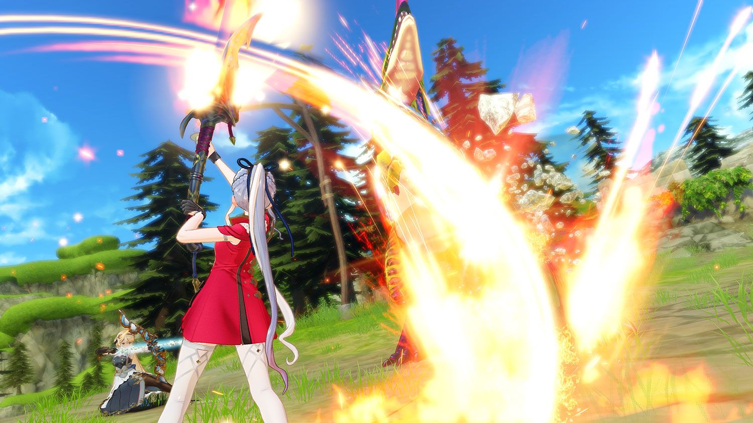 Captura del combate del juego.