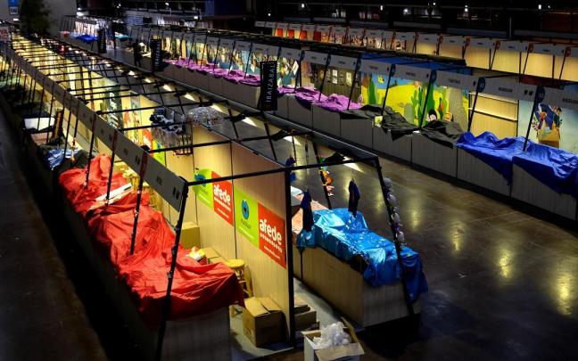 Preparativos antes de la 57&ordf; Durangoko Azoka.