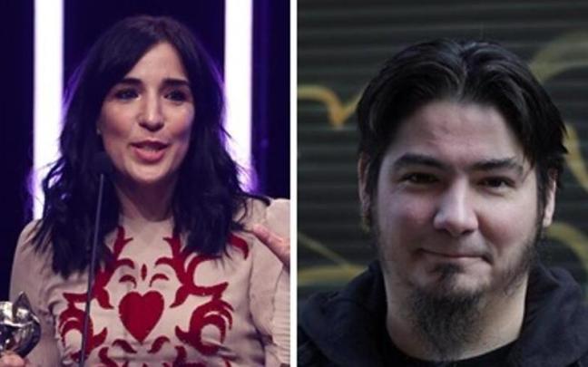 Alauda Ruiz de Azúa, directora de 'Cinco lobitos' y Paul Urkijo de 'Irati'.