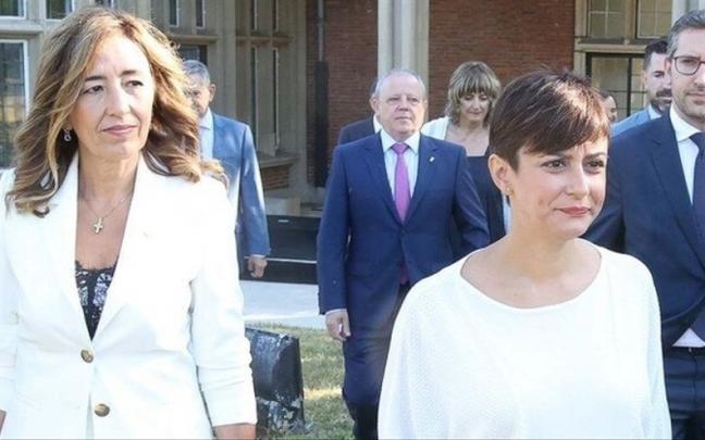 La consejera de Autogobierno, Olatz Garamendi, con la ministra de Política Territorial, Isabel Rodríguez, en Leioa. La consejera de Autogobierno, Olatz Garamendi, con la ministra de Política Territorial, Isabel Rodríguez, en Leioa.