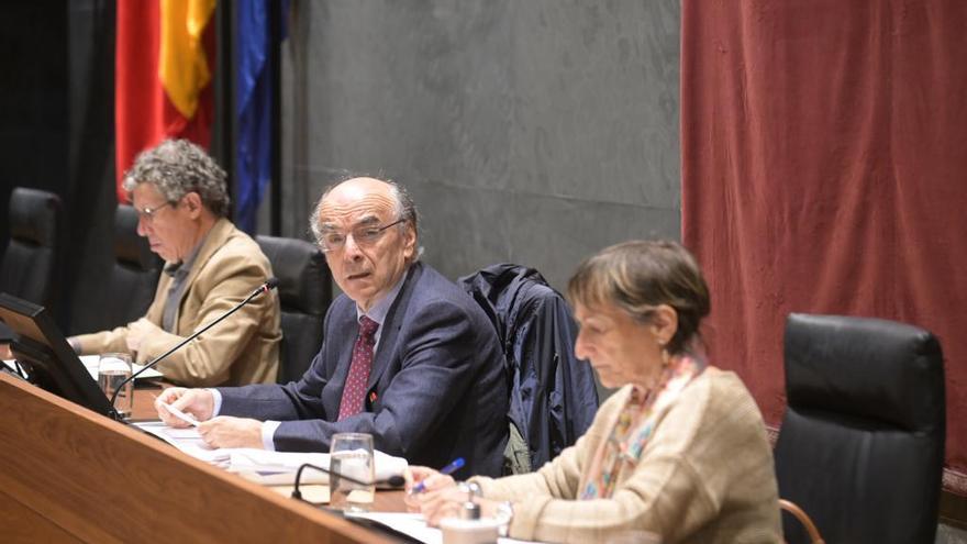 Imagen del Pleno celebrado en el Parlamento Foral