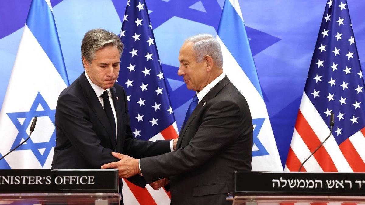 Antony Blinken se reúne con Benjamín Netanyahu.