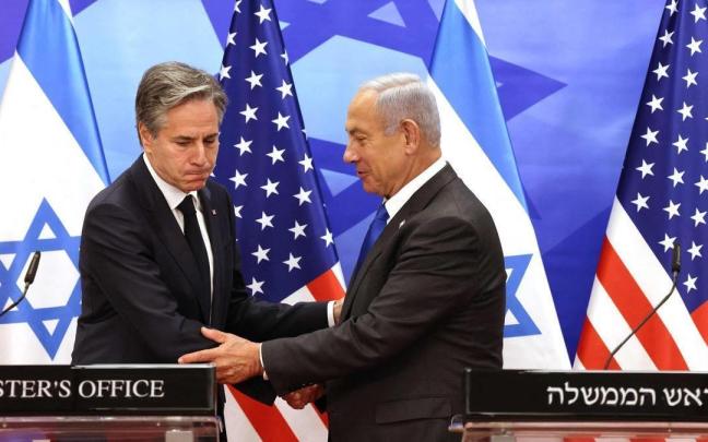 Antony Blinken se reúne con Benjamín Netanyahu. Antony Blinken se reúne con Benjamín Netanyahu.