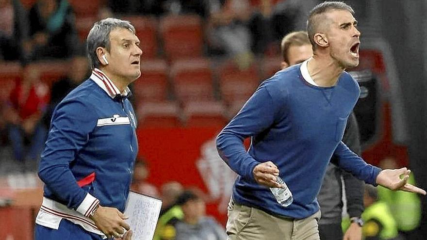 Gaizka Garitano, en el encuentro ante el Sporting de Gijón. | FOTO: LA LIGA