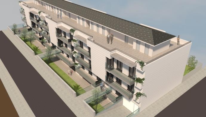 Recreación de como será el edificio proyectado n la calle Bailio