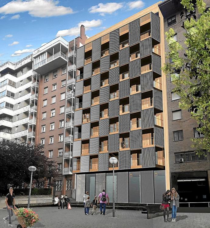 Recreación del aspecto que tendrá el edificio cuando esté construido.