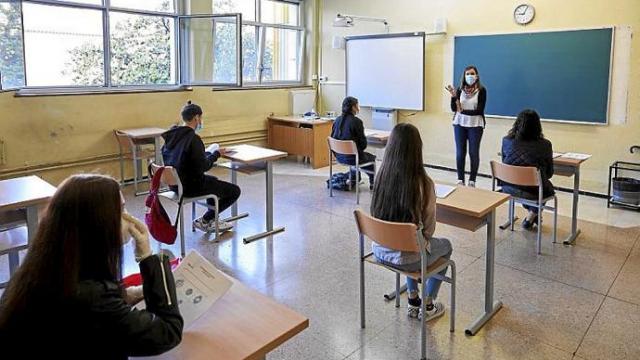 Escolares en un aula.