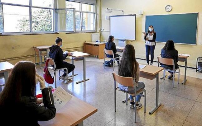 Escolares en un aula.