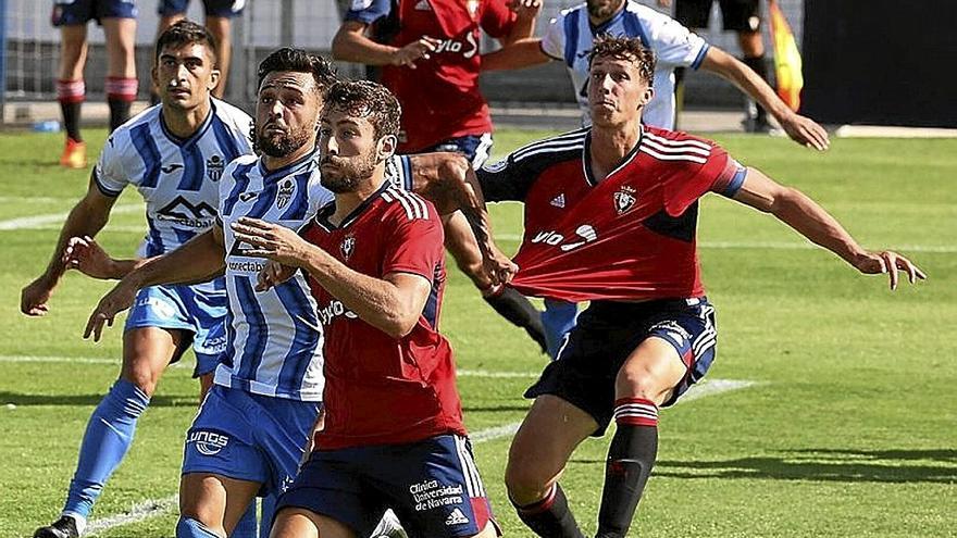 Herrando, en el duelo ante el Atco. Baleares este curso.