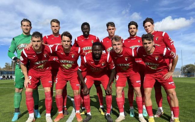 Once del Tudelano ante el Alavés B.