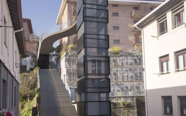 Fotomontaje del ascensor.