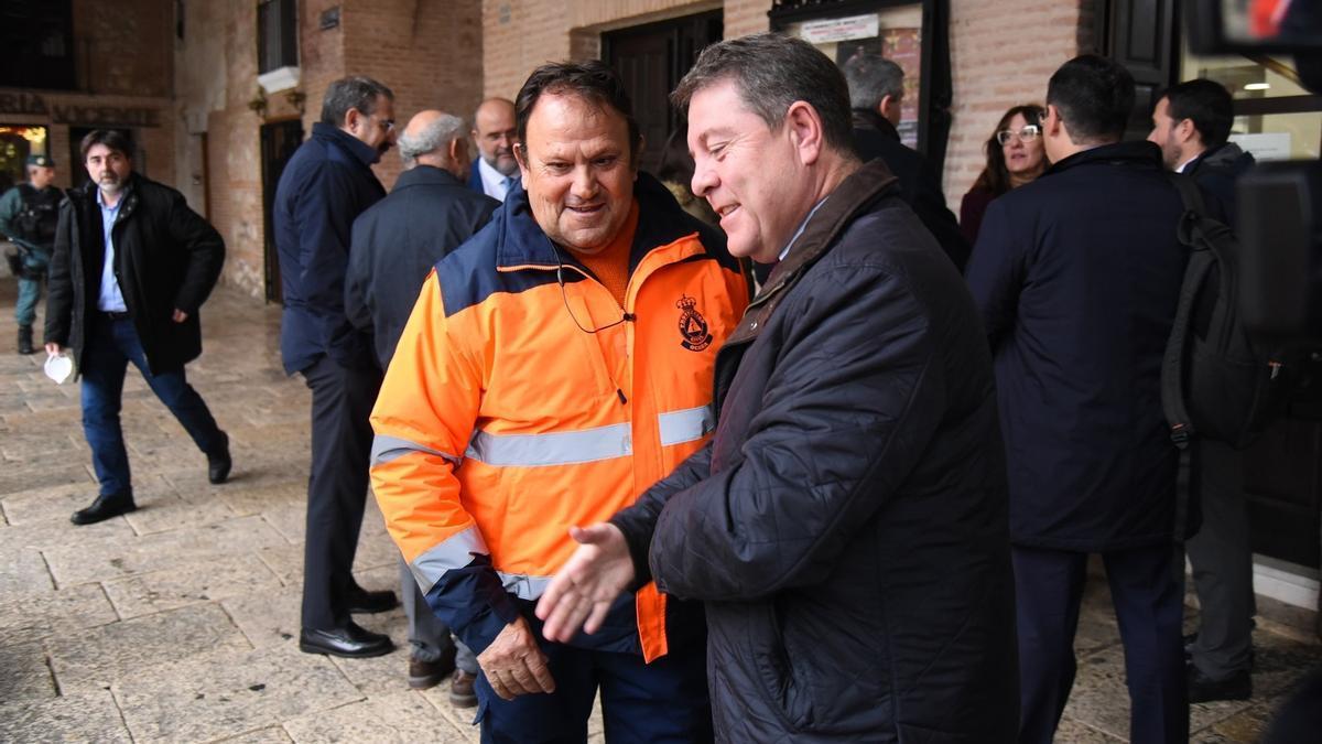 El presidente de Castilla-La Mancha, Emiliano García-Page, ayer en Ocaña (Toledo).