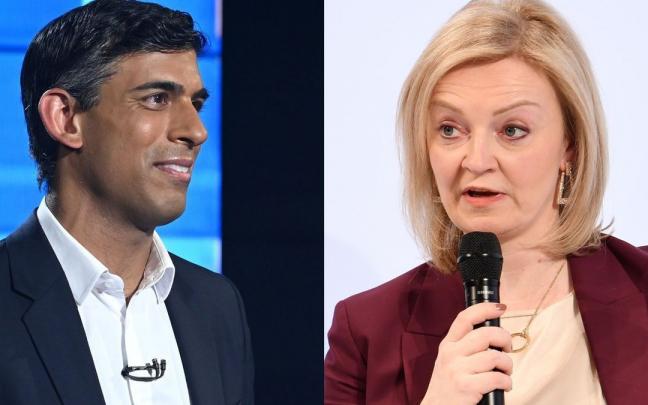 El exministro de Economía Rishi Sunak y la ministra de Exteriores, Liz Truss. El exministro de Economía Rishi Sunak y la ministra de Exteriores, Liz Truss.