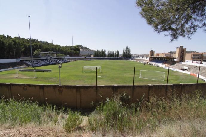 Vista del campo de fútbol del Tudelano