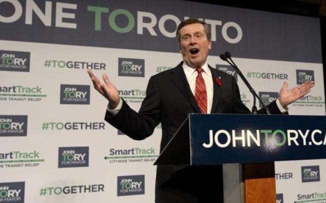El alcalde de Toronto, John Tory