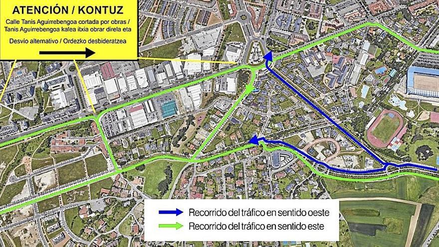 El lunes arrancan las obras de la calle Tanis Aguirrebengoa