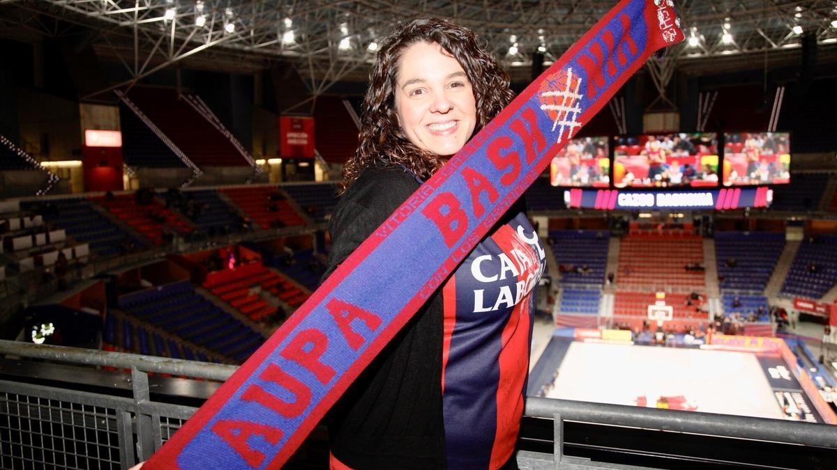 Zuriñe Fuentes, seguidora del Baskonia.