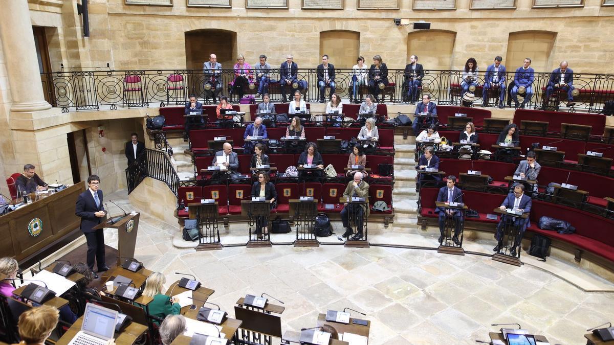 Pleno de política general de Bizkaia que se celebra este miércoles en Gernika