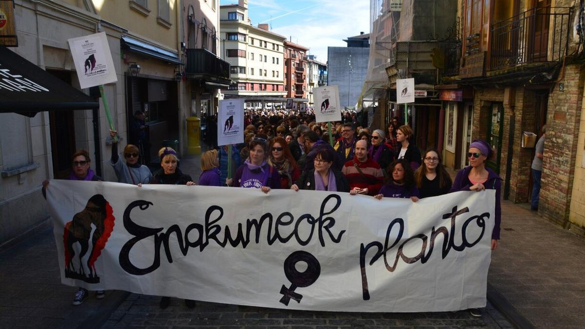 Manifestación del Día de la Mujer en Irun