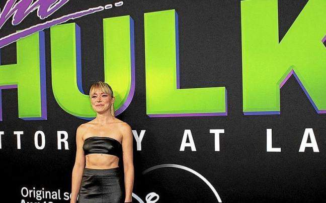 La actriz Tatiana Maslany en la presentación de la serie ‘She Hulk’. La actriz Tatiana Maslany en la presentación de la serie ‘She Hulk’.