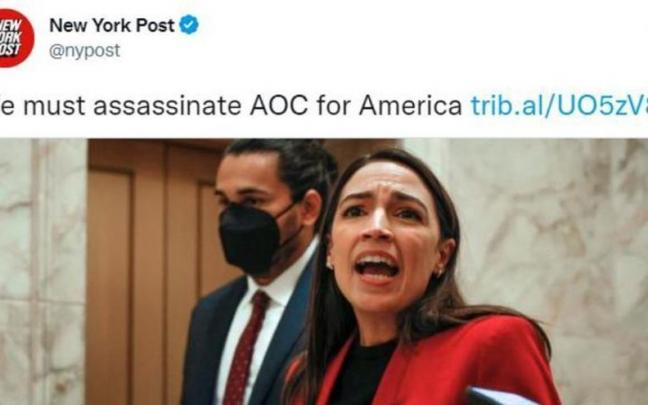 Hackean el New York Post con titulares violentos contra los demócratas.